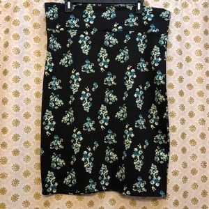 Size XXL Agnes & Dora floral pencil skirt